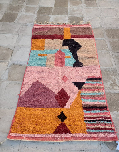 YELLANA | Boujaad Rug | 100% wool handmade in Morocco - OunizZ