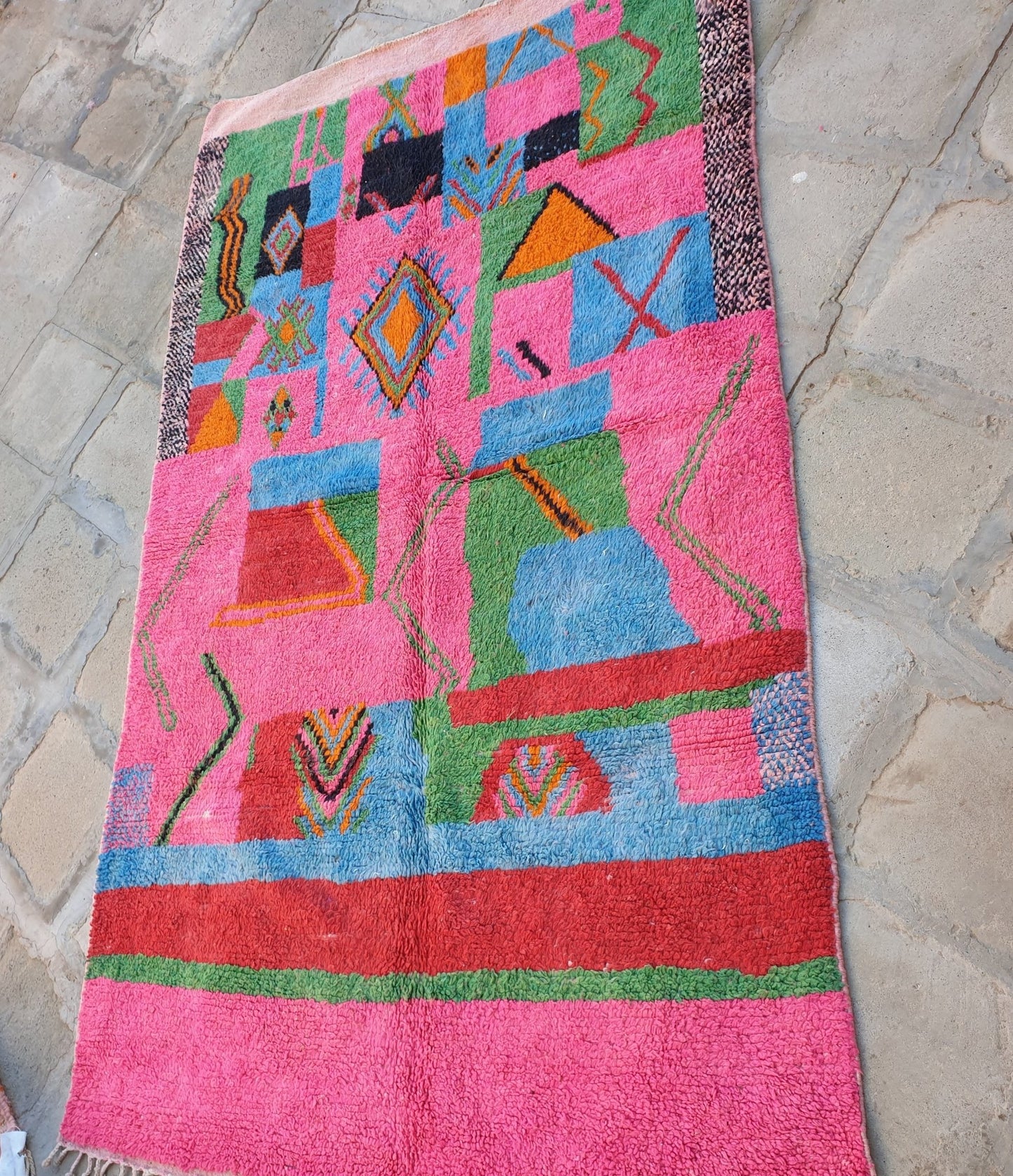 YILDA | Boujaad Rug | 100% wool handmade in Morocco - OunizZ