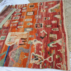 YUSRA | Boujaad Rug 10x12'5 Ft | 4x3 m | 100% wool handmade in Morocco - OunizZ