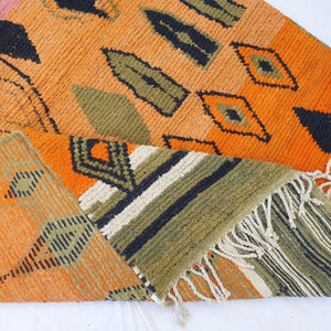 Zaina - MOROCCAN RUG BOUJAD | Moroccan Berber Rug | Colorful Rug Moroccan Carpet | Authentic Handmade Berber Bedroom Rugs | 10'20x6'59 Ft | 311x201 cm - OunizZ