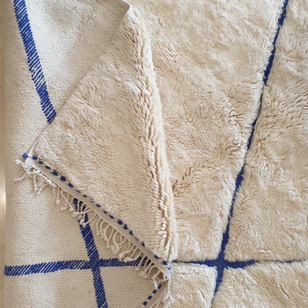 ZAYA | 12'6x10'2 Ft | 384x312 cm | Moroccan Beni Mrirt Rug | 100% wool handmade - OunizZ