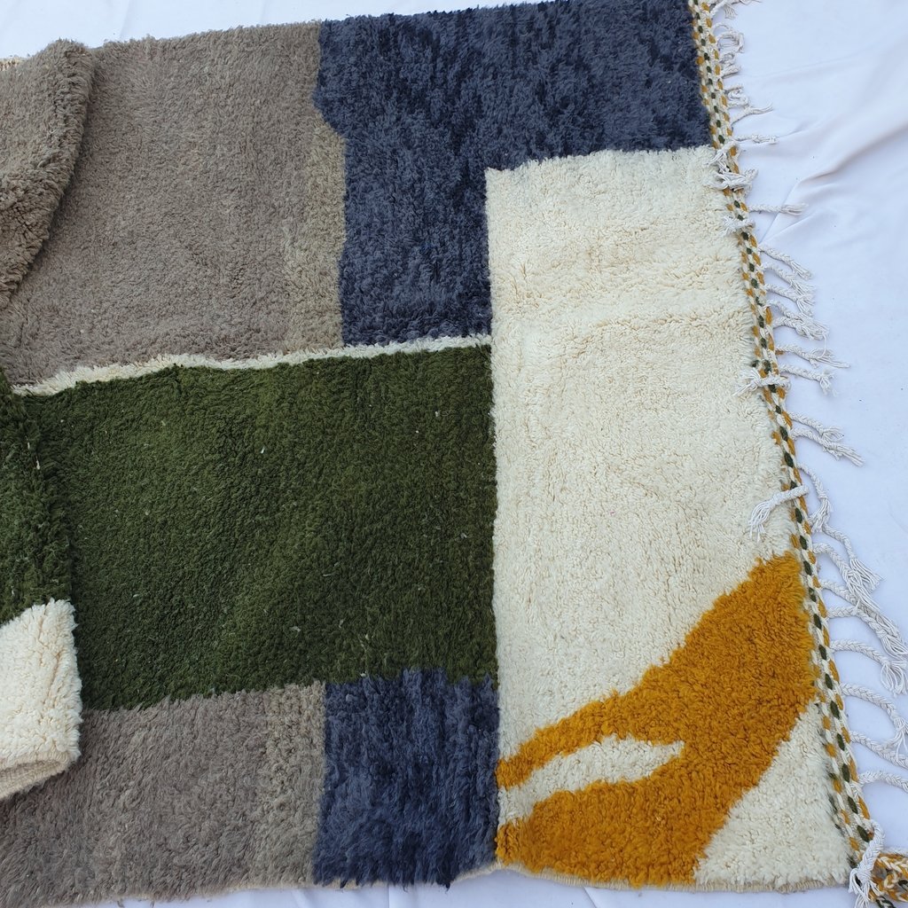 ZAYT | 10'4x6'6 Ft | 3x2m | Moroccan Beni Ourain Rug | 100% wool handmade - OunizZ