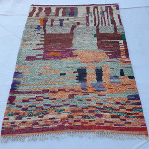 Zeinab - MOROCCAN RUG 7x9 BOUJAAD Authentic Berber Rug | Handmade Living room Carpet | 9'68x7 Ft | 295x213 cm - OunizZ