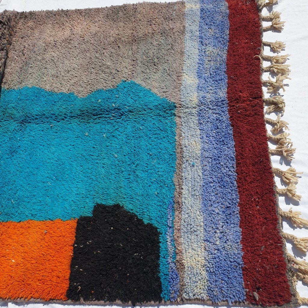 ZERMUMYA | 8x5 Ft | 2,5x1,5 m | Moroccan Colorful Rug | 100% wool handmade - OunizZ