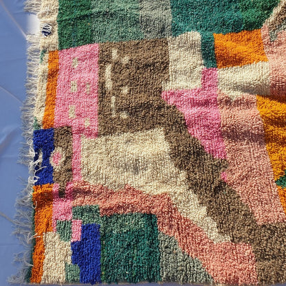 ZLIR | 9'5x6'5 Ft | 3x2 m | Moroccan Colorful Rug | 100% wool handmade - OunizZ