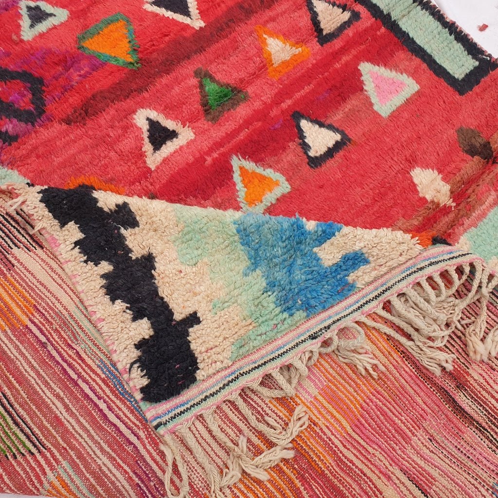 Zmima - MOROCCAN RUG BOUJAAD | Moroccan Berber Rug | Colorful Rug Moroccan Carpet | Authentic Handmade Berber Bedroom Rugs | 9'84x6'62 Ft | 300x202 cm - OunizZ