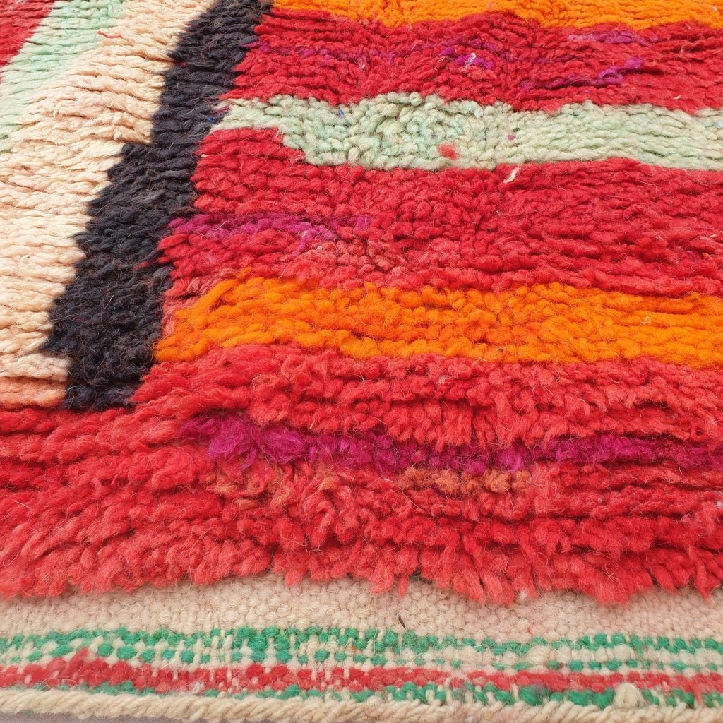 Zmima - MOROCCAN RUG BOUJAAD | Moroccan Berber Rug | Colorful Rug Moroccan Carpet | Authentic Handmade Berber Bedroom Rugs | 9'84x6'62 Ft | 300x202 cm - OunizZ