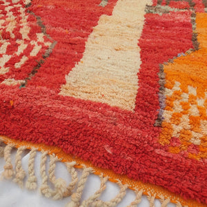 Zubida - MOROCCAN RUG BOUJAAD | Moroccan Berber Rug | Colorful Rug Moroccan Carpet | Authentic Handmade Berber Bedroom Rugs | 9'78x6'30 Ft | 298x192 cm - OunizZ